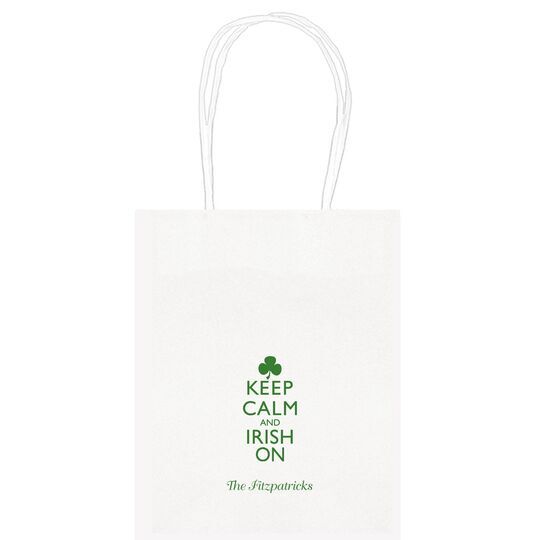 Keep Calm and Irish On Mini Twisted Handled Bags